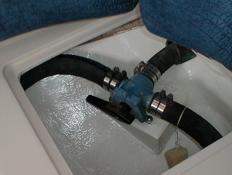 Install head anti siphon and diverter valve Catalina 36/375